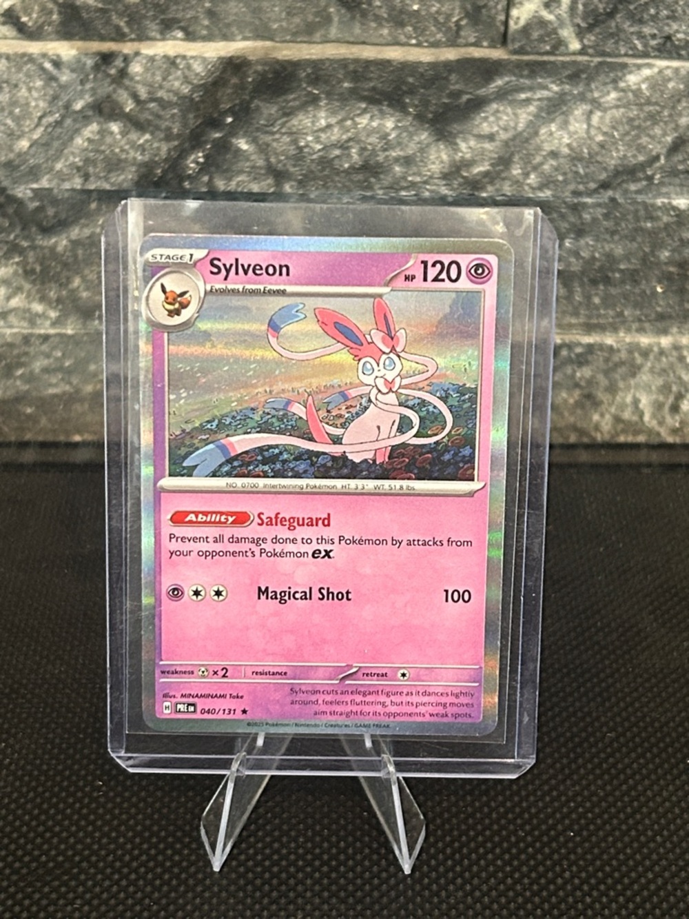 Pokemon Sylveon 040/131 Holo from Prismatic Evolutions Set M/NM
